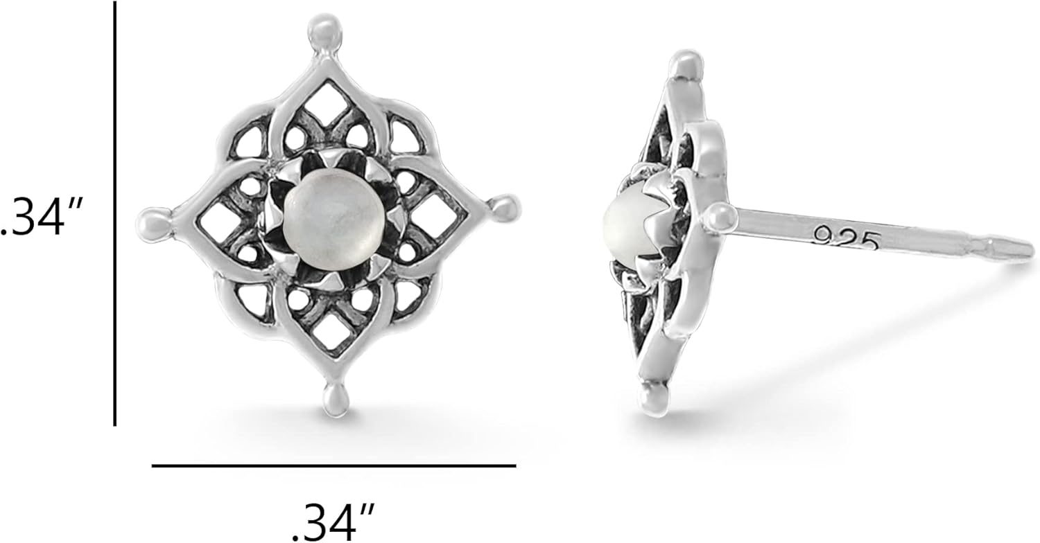Boma Jewelry Sterling Silver Filigree Stud Earrings