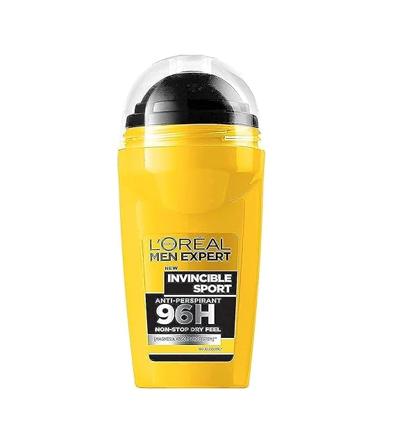 Men Expert- Invincible Sport Absorbing Anti Perspirant 96H Deodorant Roll-On