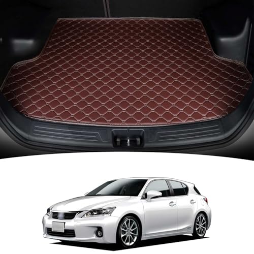 に適用 レクサス・CT ZWA10型 CT200h 2011~2022 (車のトランク左側にはスピーカーはありません)車の トランクマット カスタムトランクマット 専用 ラゲッジマット 3Dカーゴマット XPE レザーラゲッジマット 防水 滑り止め 汚れ防
