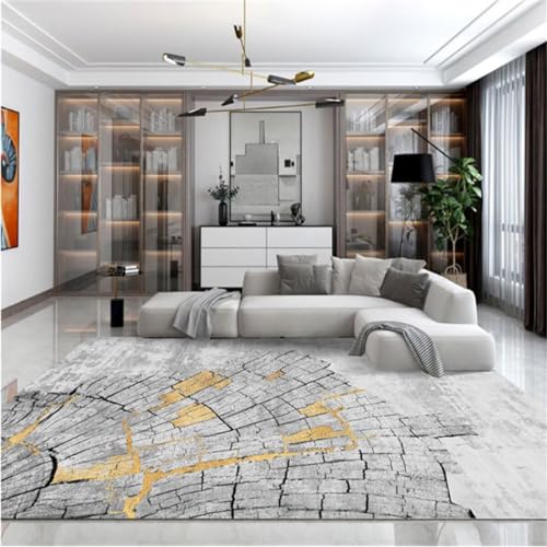 Tapis de salon lavable gris 180X280CM pour chambre et balcon - 2