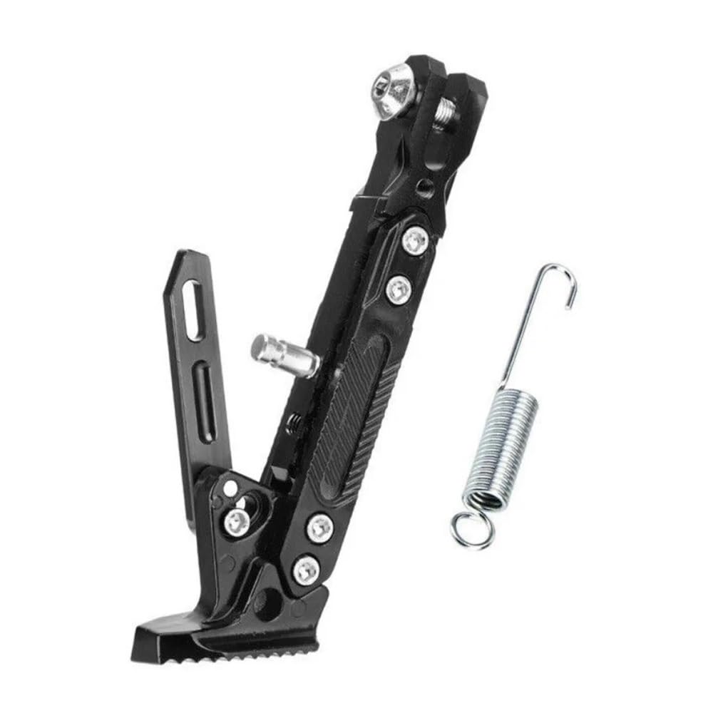 Motocicleta Soporte Pie Estacionamiento Caballete Lateral Metal Ajustable para Motocicleta y Bicicleta, Soporte Apoyo para, estacionamiento, Accesorios para