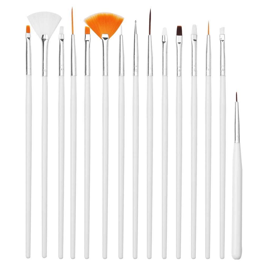 MAKINGTEC Cake Painting Brush Set, Fondant Tool 30 Pieces Cake Decorating Tool Cake Paint Brush Cookie Brush Chocolate Decorating Pen Cake Tool Cake Marker for Cookies Cake Decorating, Manicure Tools