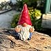 Middle Finger Gnome Mini 3.5in,Double Bird Gnome - Naughty Funny Outdoor Decoration for Yard Patio Lawn Ornament and Home Decor,Fairy Garden
