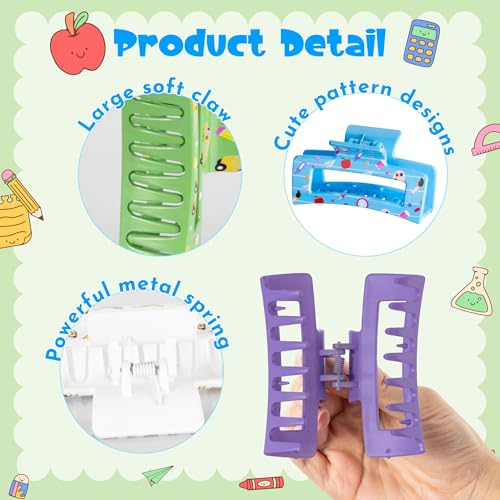 Pinzas para cabello Teacher 8 piezas PANTIDE miniatura 3