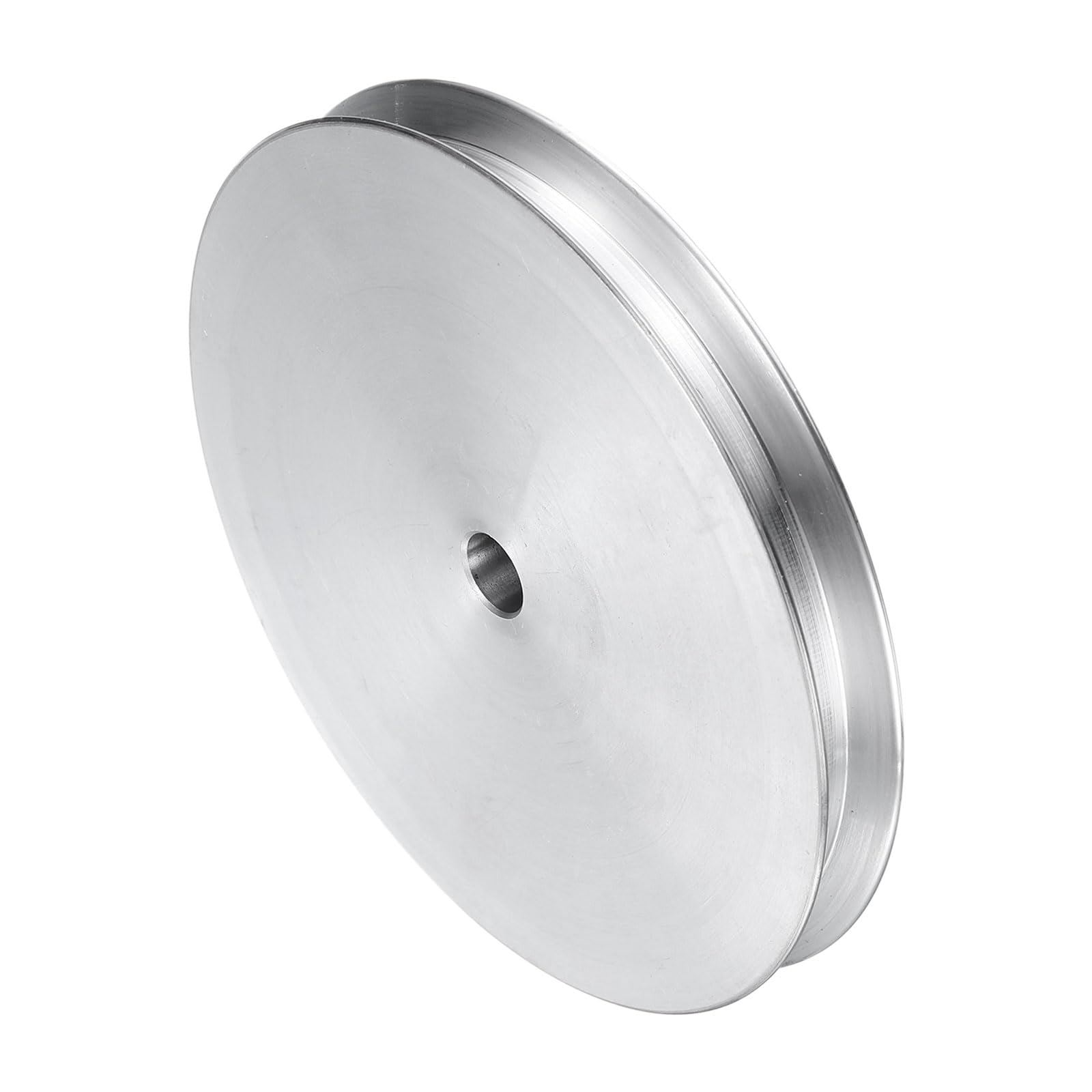 QUARKZMAN Puleggia a V Foro 7mm Diametro Esterno 80mm Singola Scanalatura in Lega di Alluminio per Macchina da Trapano per Albero Motore 6mm(1/4") Cintura Sagomata in PU