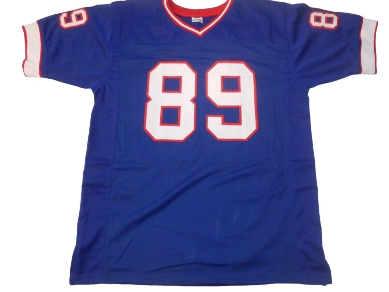 Steve Tasker Custom Jersey Stitched Blue Football New No Brand/Logos (US, Alpha, X-Large, Regular, Regular, Blue)