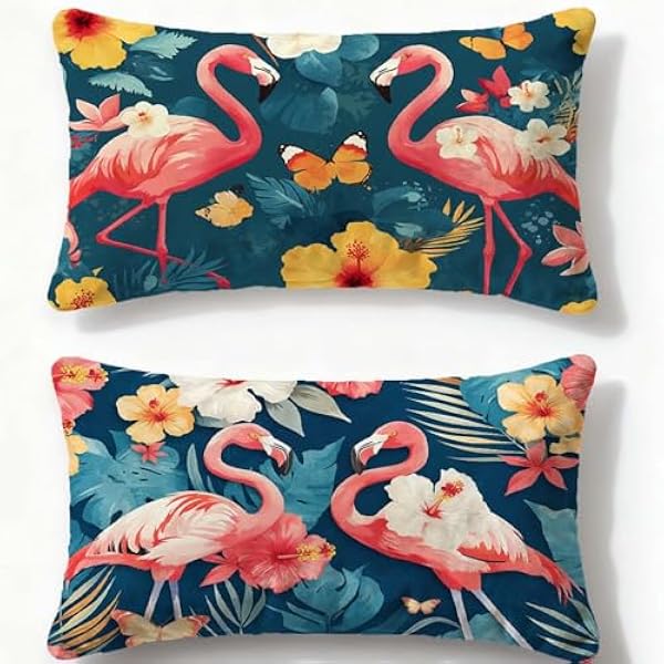 Poszewka na poduszkę 40 x 60 cm zestaw 2 poszewek na poduszki granatowe poduszki sofa ptak, 2026 nowy prostokątny aksamit dwustronny nadruk poszewka na poduszkę do sypialni dekoracja pokoju O-1178U