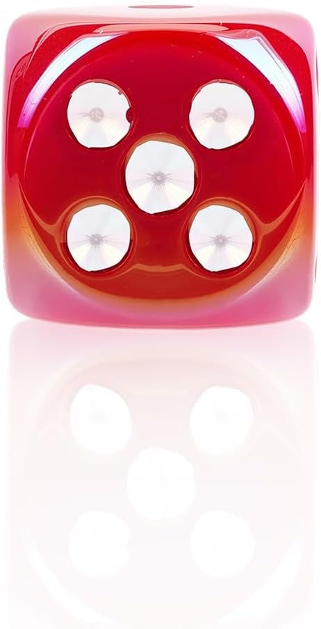 1 Box 40PCS Dice Acrylic Cube Beads with Holes UV Plating 3D Iridescent Mixed Color Rainbow Enamel Shiny Plastic Spacer Loose Charms Bead for Jewelry Making Bracelets Necklaces DIY Craft - Image 6