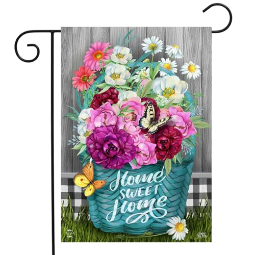 Briarwood Lane Spring Garden Flag 12x18 For Outdoor Floral Basket For Spring Garden Flag Flags For Outside