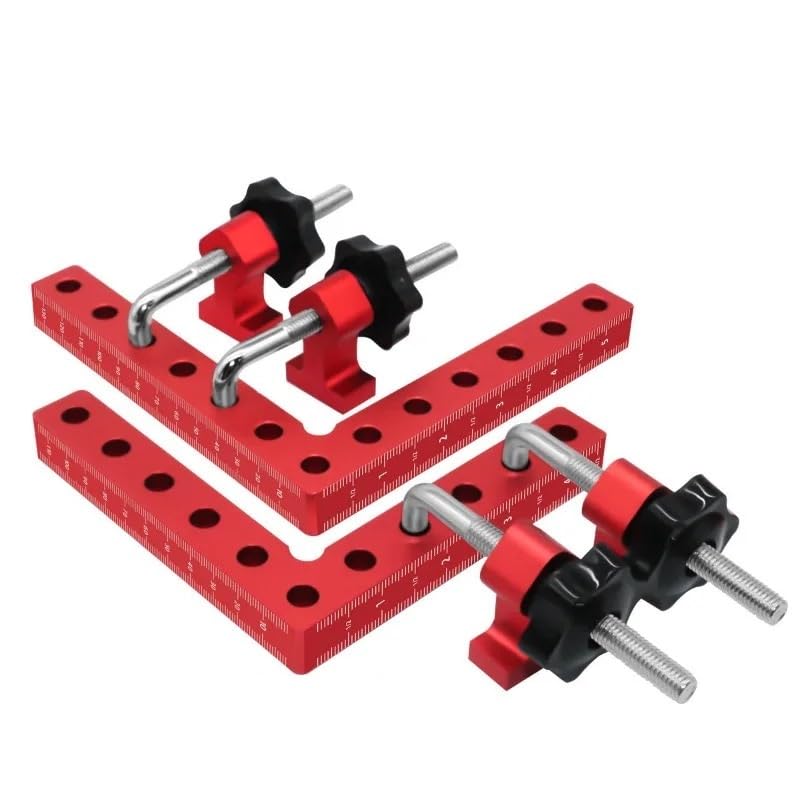 Sargento Escuadra Paquete De 6 Abrazaderas Esquina Posicionamiento For Carpintería 90 Grados,for(140mm(5.5in))