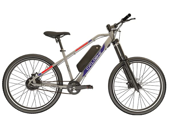 Cyclobike Smart 70 Single Speed 26 Electric Cycle Silver