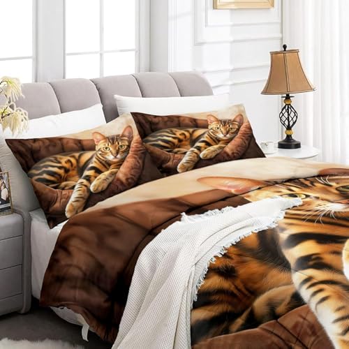 Couette sans housse lavable chat calico : finissez-en avec le linge de lit difficile à border - 5