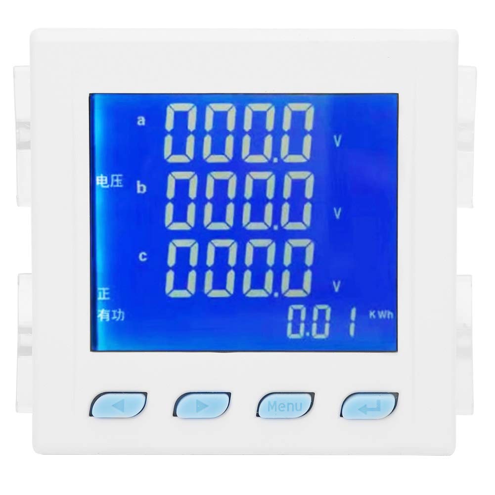 Interfaz de comunicación y salida de relé programable - Medidor de potencia multifunción LT194E 9SY con pantalla LCD blanca - Medidor de voltaje y corriente trifásico - Trifásico