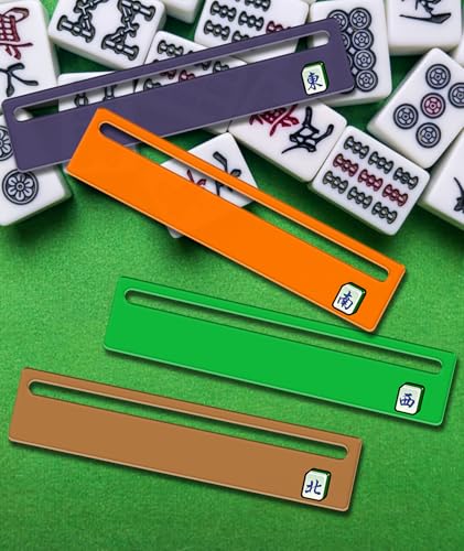 Mahjong Card Line Finder Strips 4 piezas acrílicas miniatura 5