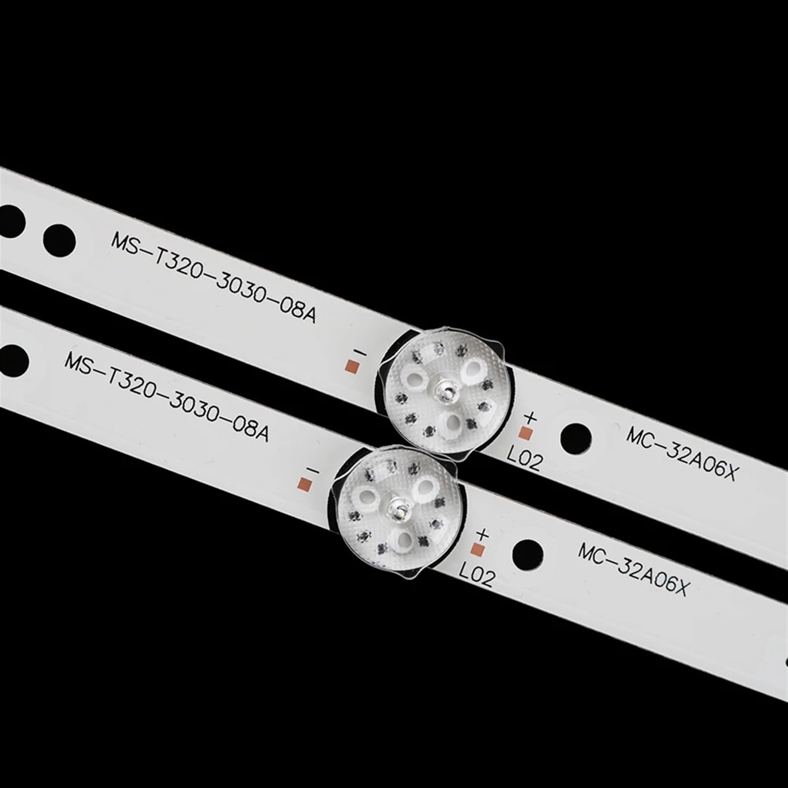 Striscia di retroilluminazione a LED da 8 Pezzi (4 TV) MS-T320-3030-08A MC-32A06X Compatibile for 32A/3210 6LED 3 V 585 mm (Color : 8pcs(4tv))