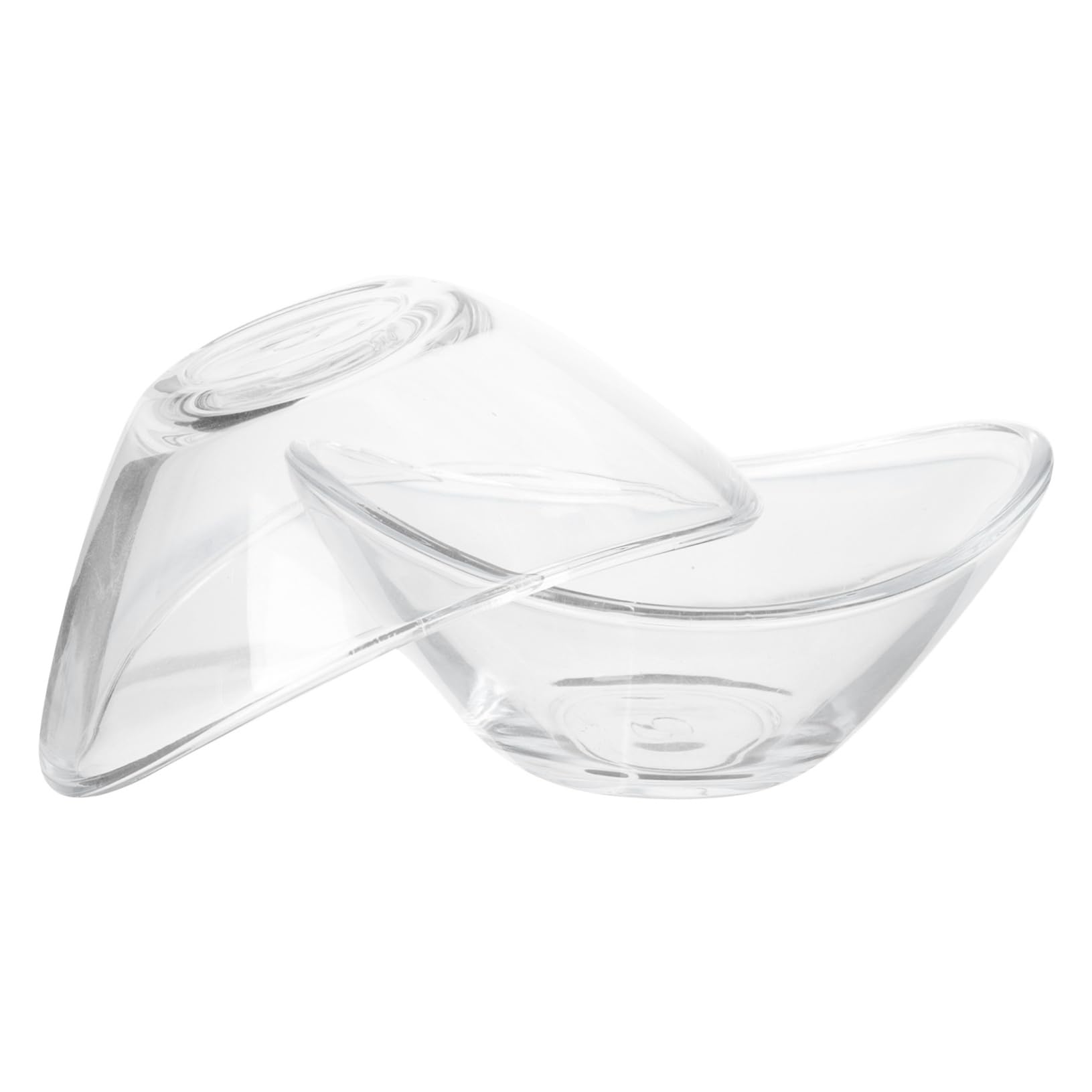 Unomor 2pcs Seasoning Dish Sauce Bowl Gravy Boat Pourer Dish Pudding Bowls Condiment Sushi Plate Dipping Paste Jam Dish Soy Sauce Dishes Mini Plate Practical Sauce Dishes Glass re-usable