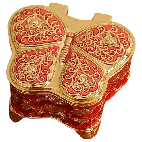 Boîte à bijoux papillon en métal : le cadeau idéal pour ranger bagues et colliers