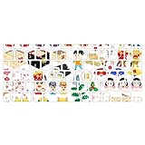 キーボード用 スキンシール Magic Keyboard iPadpro13 (M4) 2024 年発売 第5世代 対応 キートップ ステッカー アイパッド ノートパソコン アクセサリー 保護 015443 節分 鬼 梅 イベント 節句