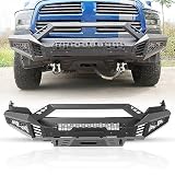 Nixon Offroad Front Bumper for 2013-2018 Dodge RAM 1500 Pickup Truck(Excluding Rebel) / 2019-2024 RAM 1500 Classic(Excluding Warlock) Heavy Duty Steel Bumper with Bull Bar with Winch Plate Skid Plate