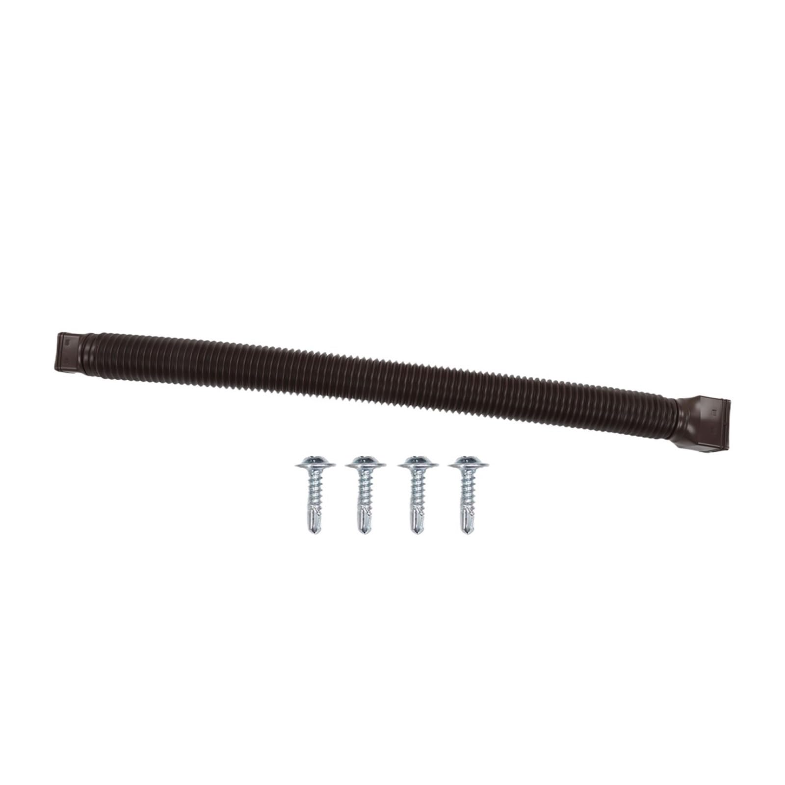 Xvdrfsd Brown Drain Pipe Downspout Extender Retractable Rain Gutter Drainage Pipe Down Spout Drain Extensions(Brown)