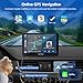 CARPURIDE 9 Inch Car Play Screen for Car, Compatible with Wireless/Wired Apple CarPlay, Android Auto and Mirror Link - Bluetooth Audio, Navigation,Siri, FM, AUX