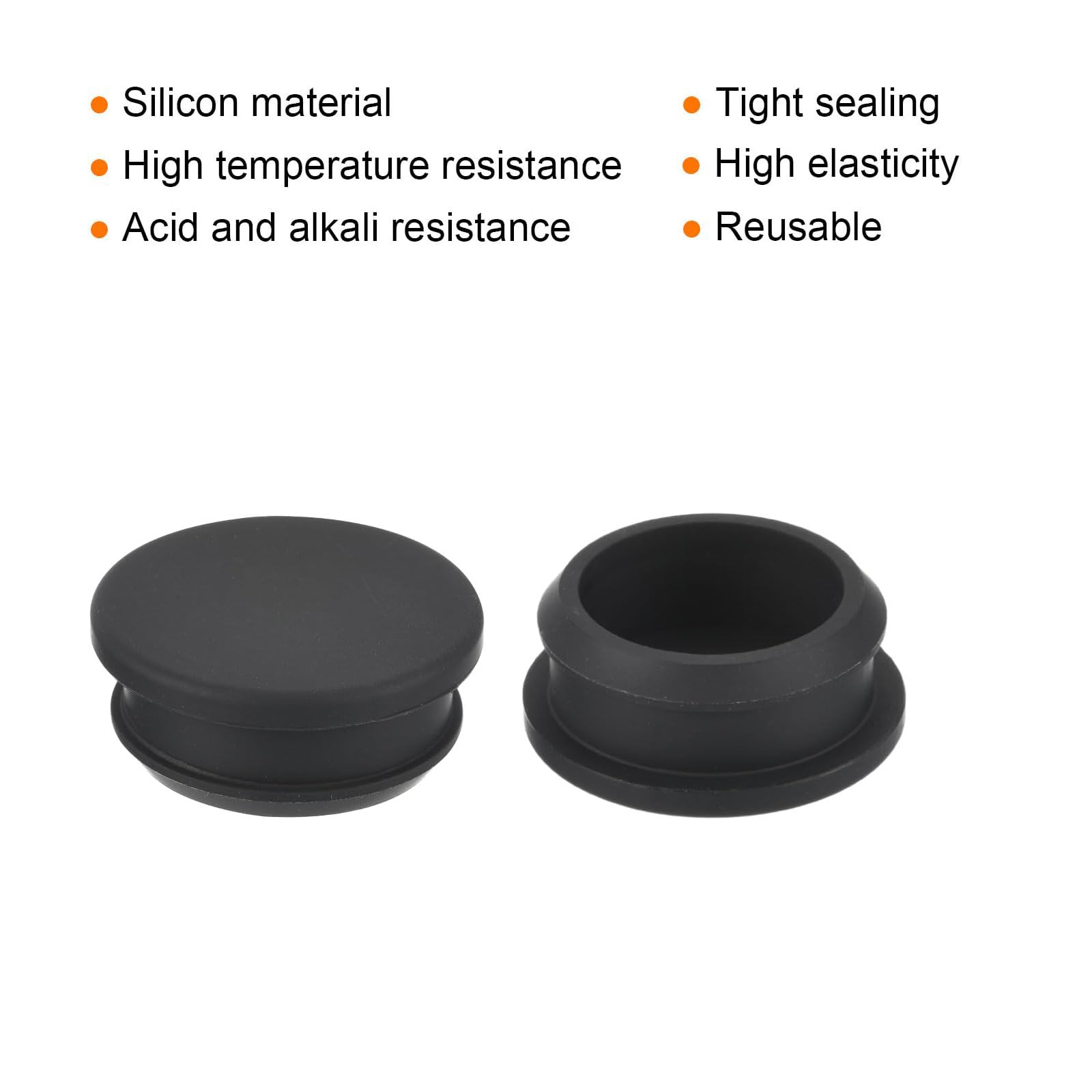 TA-VIGOR 2Pcs Silicone Snap in Locking Hole Plugs, 32.6mm Diameter Hole Stoppers - Image 3