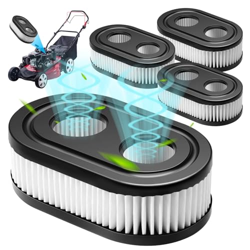 chimoo Air Filter Lawn Mower 4 Pieces Air Filter for Briggs & Stratton Engines 550EX 550E Eco-Plus 575EX Series Lawnmower Air Filter Replaces 798452 798339 093000er 593260 09P0000 Engine 5432 5432K