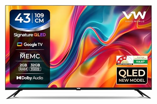 VW 109 cm (43 inches) Pro Series 4K Ultra HD Smart QLED Google TV VW43GQ2