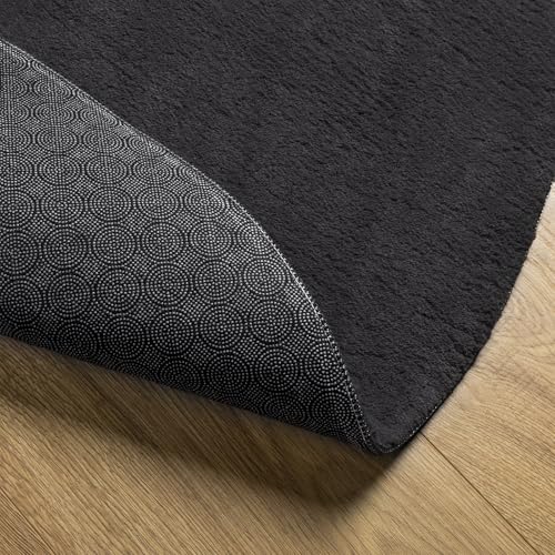 Tapis de salon moderne ovale en polyester haute densité - 7