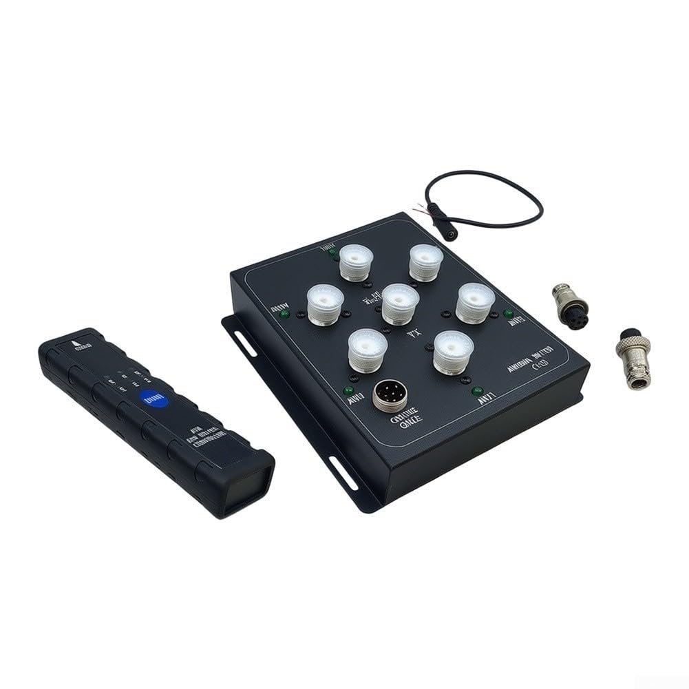 Commutatore antenna coassiale a 6 canali SO-239 telecomando