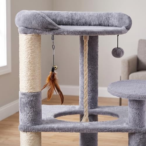 Árbol para gatos de 31.5 pulgadas con sisal y piso suave miniatura 5