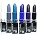 6 KLEANCOLOR MADLY MATTE LIPSTICK SET BOLD VIVID WHITE BLACK LIP STICK 