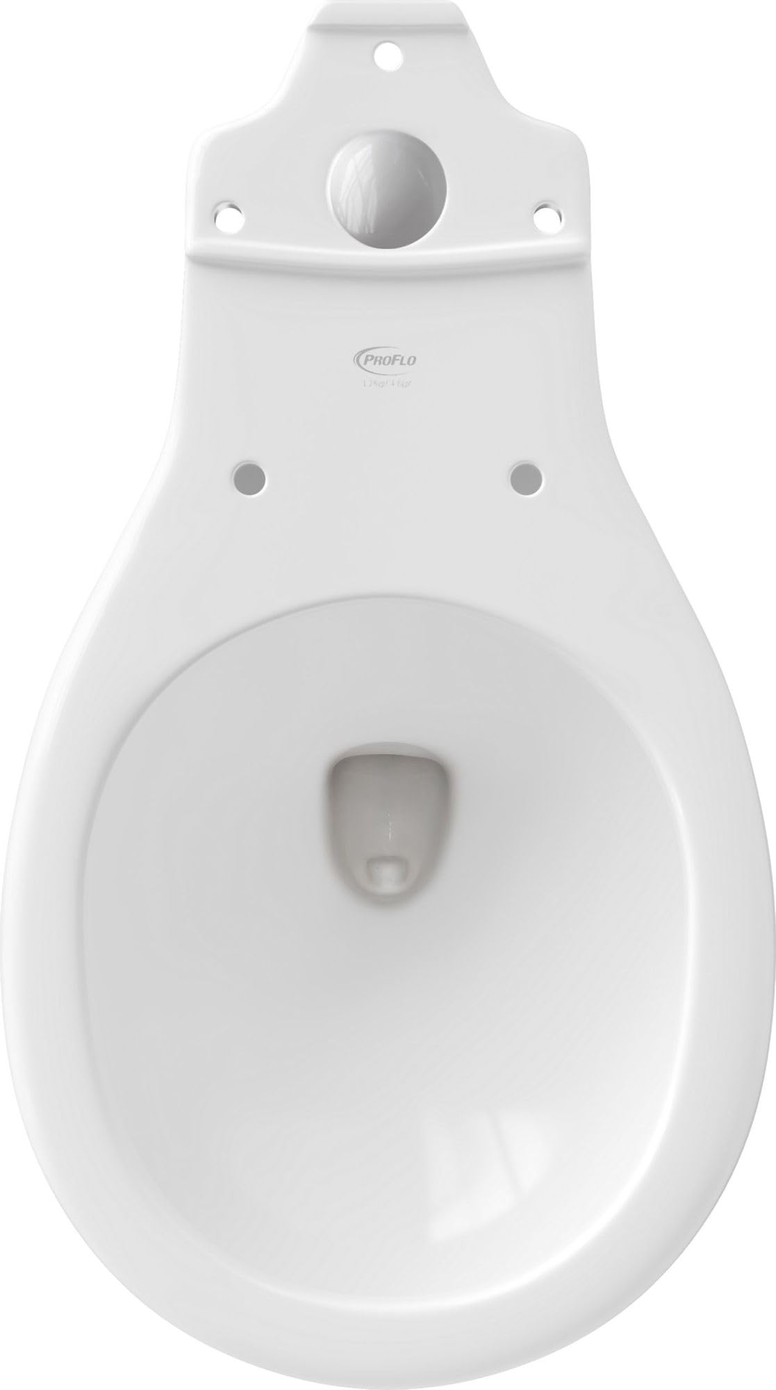Gerber Plumbing VP-21-552 Gerber Viper Watersense High-Efficiency Siphon Jet Toilet Bowl with Round Front, 1.6 Gpf/1.28 Gpf, White - 2463447
