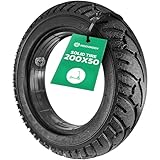 MOOVMOOV 200x50 Solid Tire Compatible with Electric Scooters - Speedway Mini 4 Pro Rear Wheel and Others - Puncture-Proof 8x2 Anti-Puncture Tire for E-Scooter