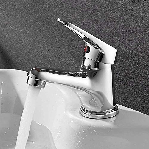 Mitigeur de lavabo compact en laiton chromé cascade