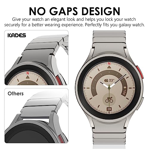 KADES No Gap Metal Link Band for Galaxy Watch 7/6/5/4/Classic/Pro 40-47mm - image 2