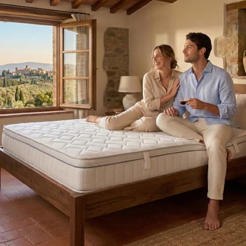 Ortho-RelaxMatratze 100x200cm, 23cm hoch, Härtegrad H4 & H5, 100 Nächte Probeschlafen, wendbar mit...