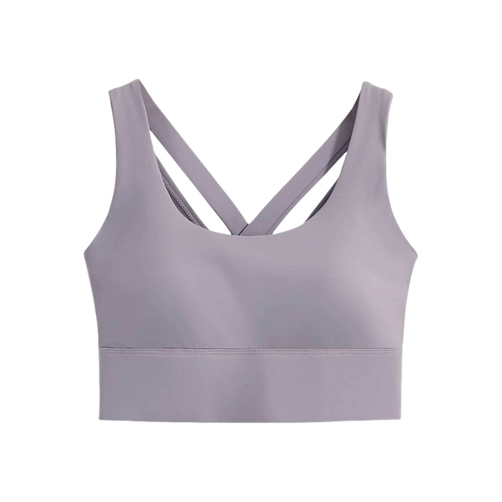 Sujetador Yoga De Alto Impacto Top Mujeres Humedad Wicking Gimnasio Ropa Deportivo A Prueba Choques Rápido Seco Entrenamiento Bralette-Purple-XL