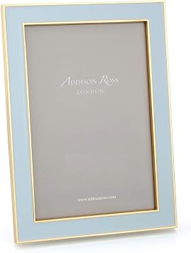 Addison Ross 4x6 Powder Blue & Gold Picture Frame