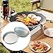 rockible 2 Pieces Outdoor Camping Plates Dinnerware Versatile Convenient Camping Dish Cookware Fruit Plates for Home Use Travel BBQ