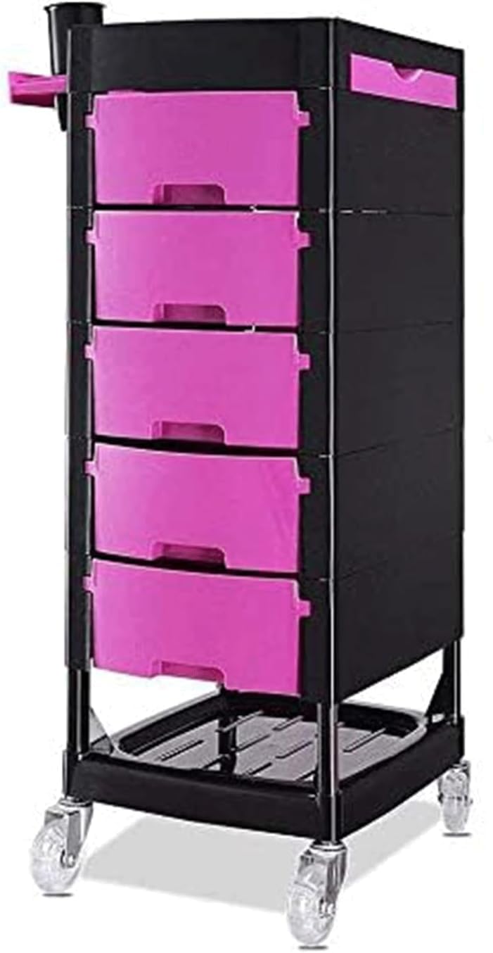 Carrito de almacenamiento de 6 niveles con bandeja superior para organizar instrumental