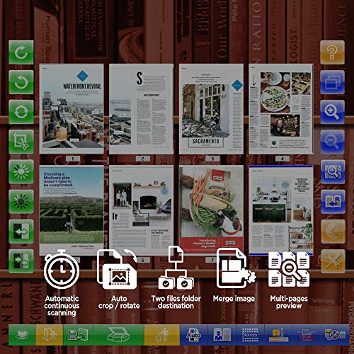 Plustek OpticBook 4800 Book Scanner with Intuitive Software Bundle, High Scan Speed, Auto Crop & Rotate, 2mm Book Edge Design, Convert to ePUB/PDF/Searchable PDF/Word/Tiff/Excel, for Windows 7/8/10/11 - Thumbnail 4