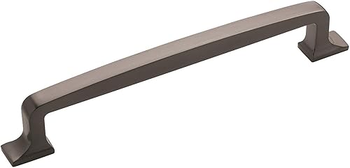 Amerock  Mango de gabinete  Grafito  6-516 pulgadas (160 mm) de centro a centro  Westerly  paquete de 1 unidad  Jaladera de cajón  Asa de cajón