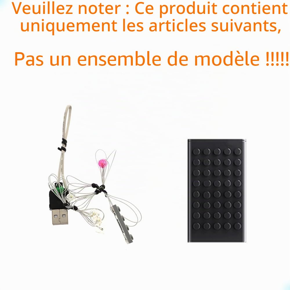 GEAMENT 2024 Jeu De Lumières Compatible avec Lego 75379 R2-D2 (2024) (Modèle de Bloc Non Inclus)