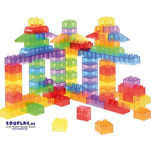 EDUPLAY Transparente Bausteine 90-TLG.