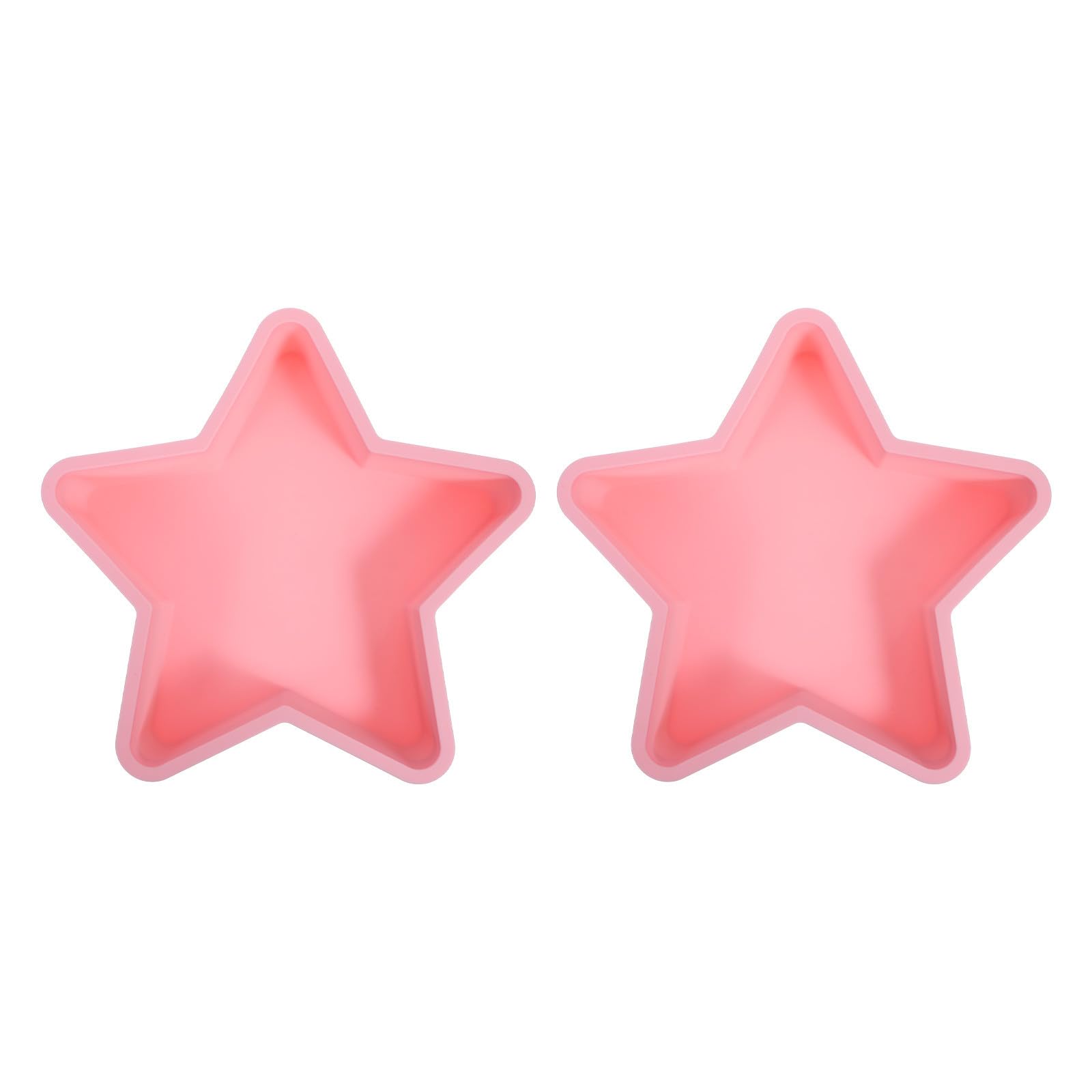 Zerodeko 2 moldes de silicona antiadherentes con forma de estrella para