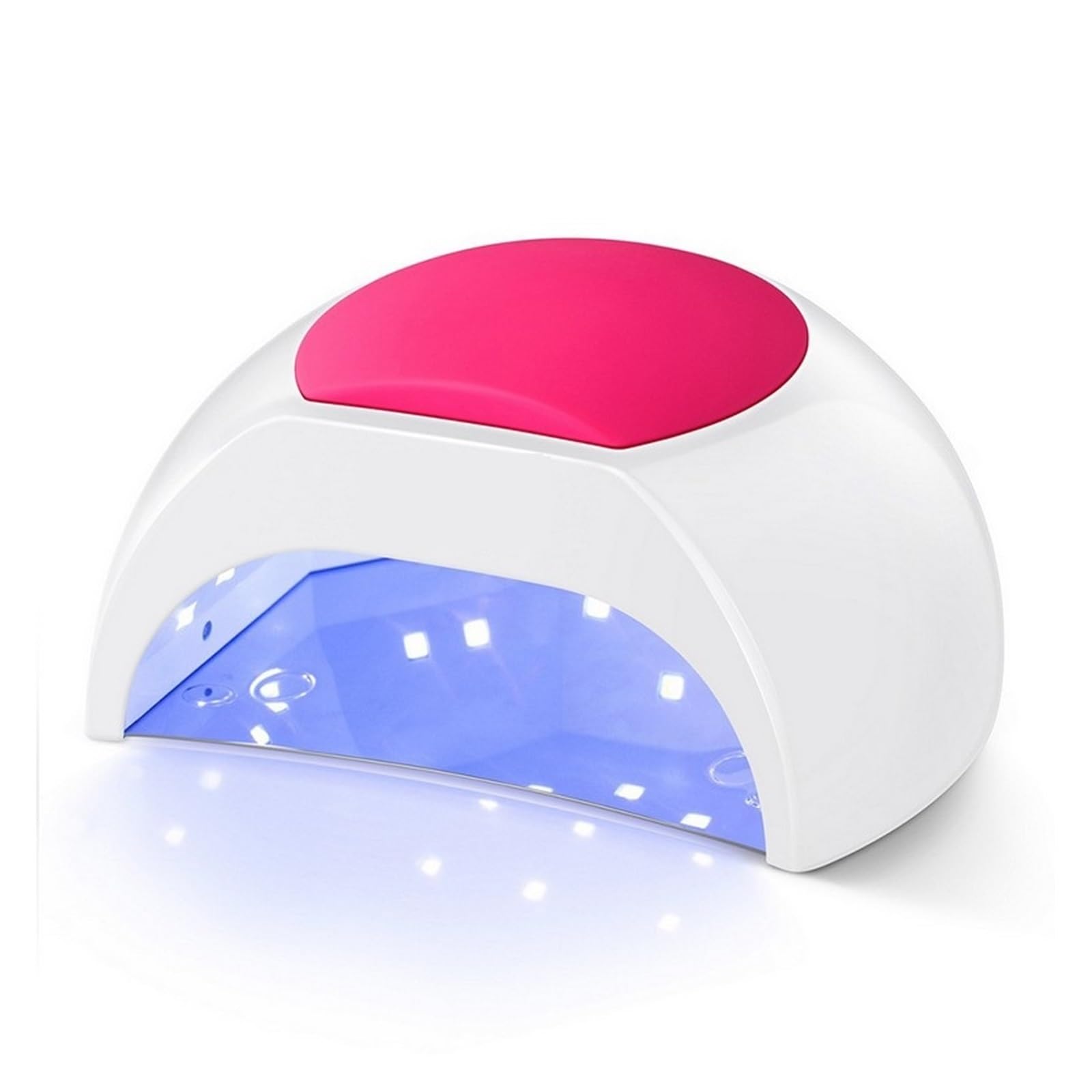 Lampada Unghie, Lampada UV for unghie a LED 48W Lampada for unghie Lampada UV SUN2 Asciugacapelli for gel UVLED Asciugacapelli Sensore a infrarossi con cuscinetto in silicone rosa Uso del salone per M