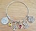 Kit's Kiss Marine Bracelet, USMC Bracelet, USMC Wife Bracelet, USMC Mom Bracelet, USMC Girlfriend Bracelet, USMC Sister Bracelet, I Love My Marine Bracelet, USMC Jewelry, Marine Bangle Bracelet