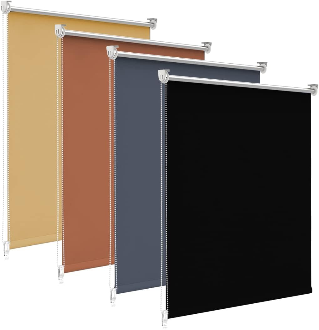 ACXIN Verdunkelungsrollo 120x160cm - Thermorollo Ohne Bohren Mit Sichtschutz & Sonnenschutz