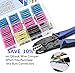 Qibaok 340 PCS Heat Shrink Butt Connectors Waterproof Electrical Wire Connectors Insulated Automotive Butt Connectors